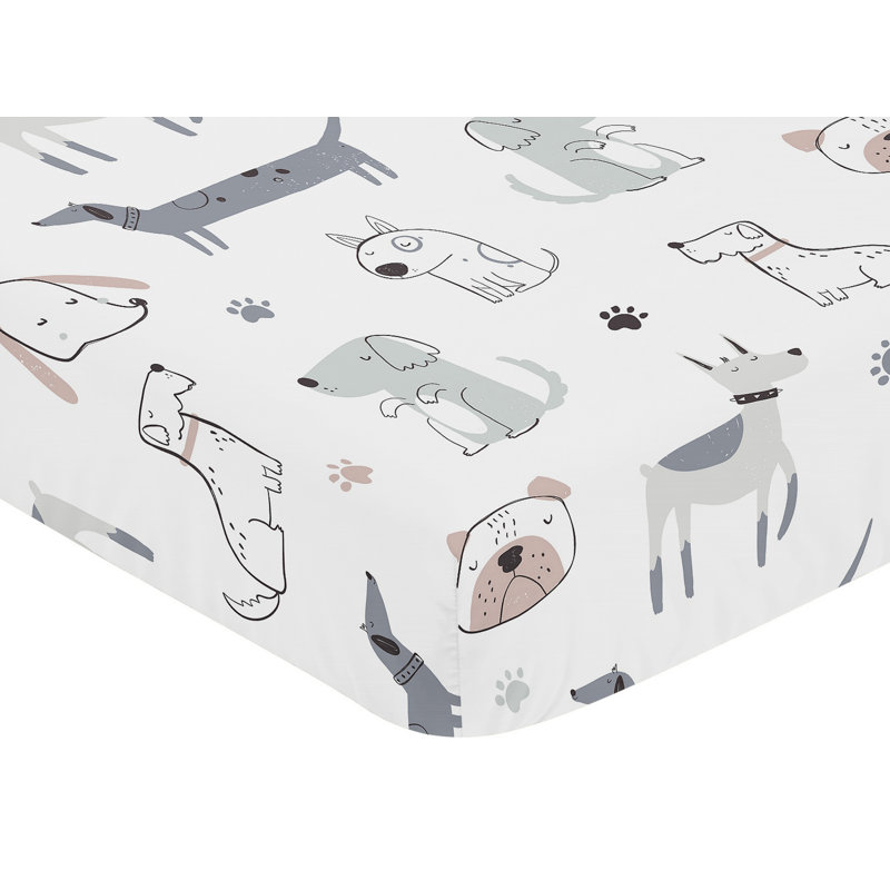 Drap-housse pour lit de bébé dessin animé