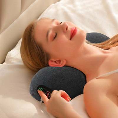 Coussin de cou et d'épaule, dispositif portatif de traction cervicale, étireur de cou avec coussin chauffant en graphène, correcteur de cou, oreiller chiropratique pour les maux de tête