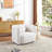 Minimalist Japandi Accent Sofa Chair With Ergonomic Design And Comfortable Boucle Fabric, Perfect For Modern Living Spaces.