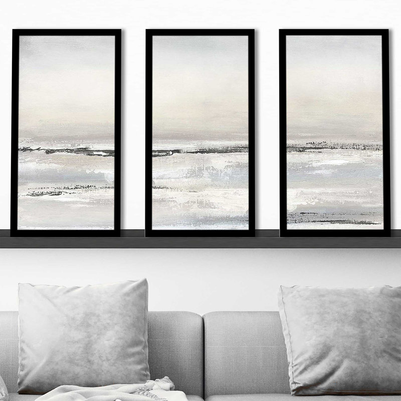 «Distant Fog», reproduction sur acrylique 3 pièces, H 25,5 po x l 40,5 po x P 1 po