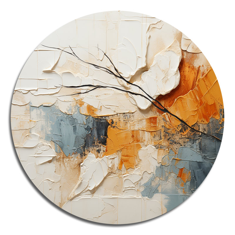 Cionni - Paysages d'art rond en métal, H 36 po x l 36 po