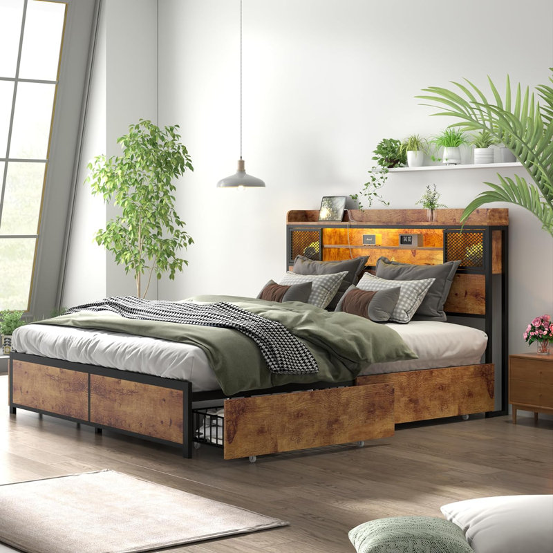 Adryon Bookcase Storage Bed, Full