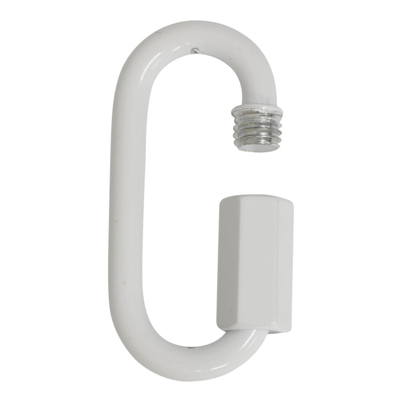 Verrouillage à vis fileté (2 pièces), Blanc, H 1,93 po x l 0,91 po x P 0,2 po