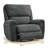 26.4" Seat Width Oversized Swivel Rocker Power Recliner Chair, Fabric-1893714232