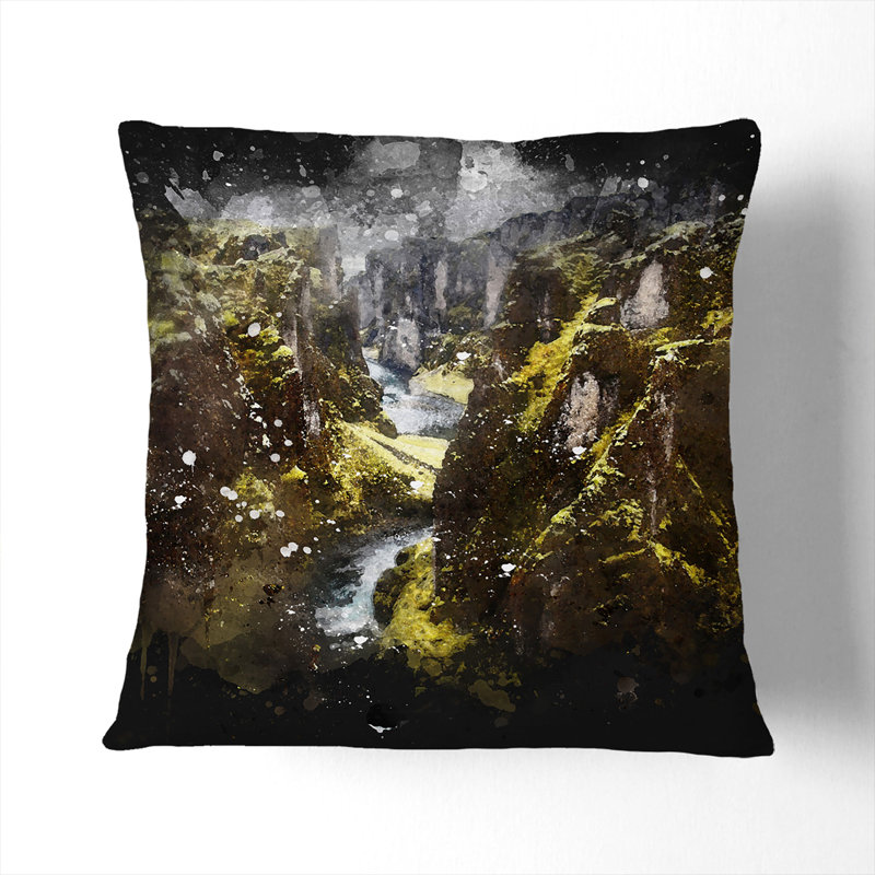 Square Cushion, Stone, 55cm H x 55cm W x 20cm D