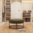Owen Genuine Leather Round Ottoman-1381695357
