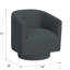 Fauteuil d'appoint pivotant bleu-596552998