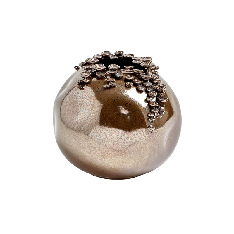 Cascading Reef Vase-Reactive Bronze-Short