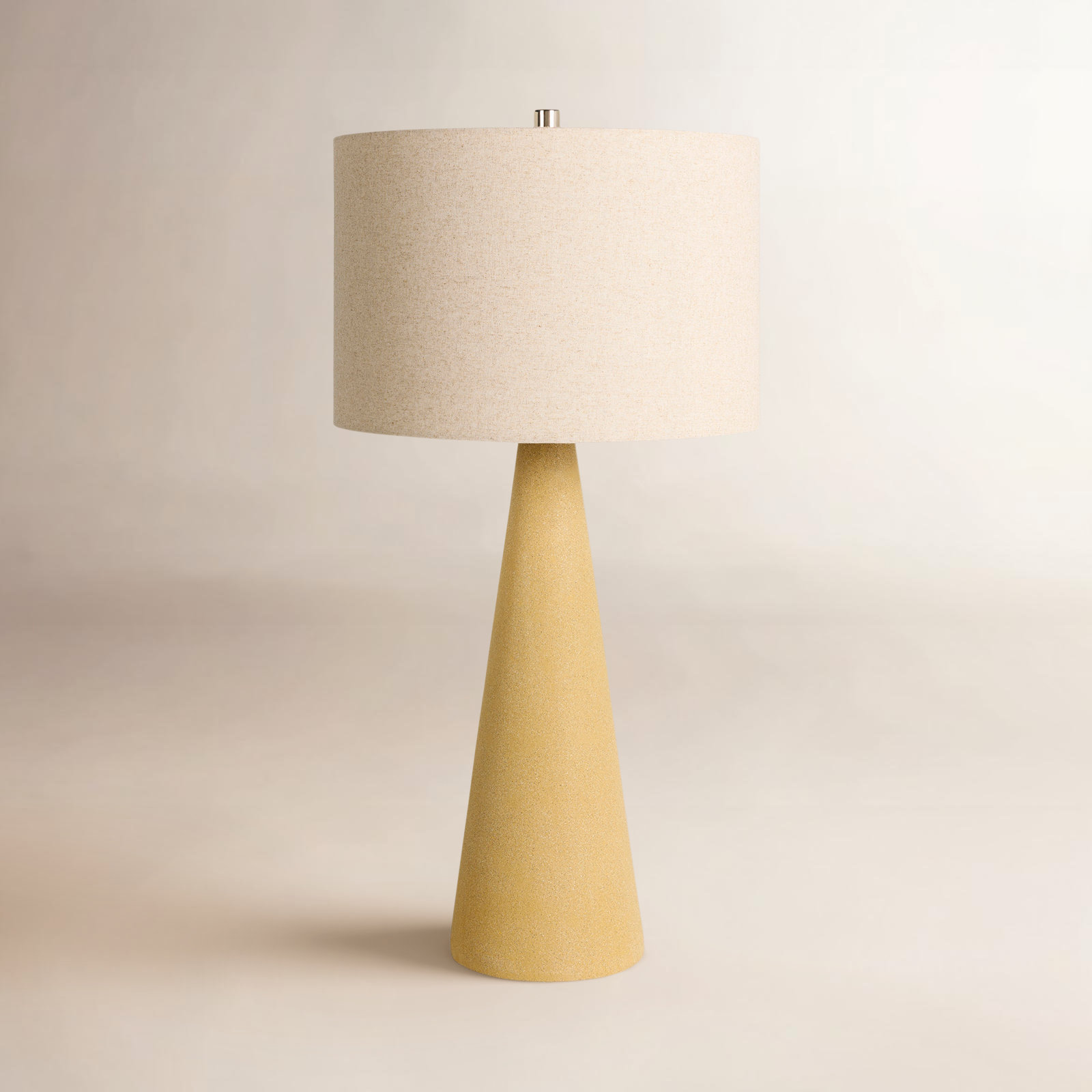 Kecia Concrete Table Lamp, Yellow