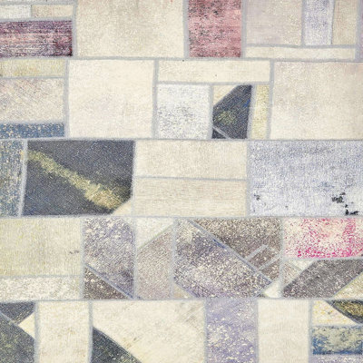 Tapis décoratif multicolore à motif abstrait