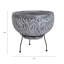Round Clay Wood Burning Smokeless Fire Pit