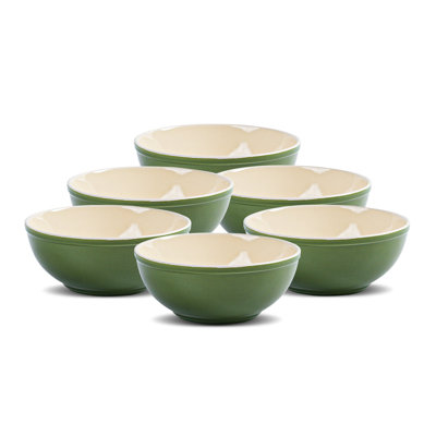 Ensemble de bols en céramique de 6 po HomeVSS, bols de 29 oz de profondeur pour salade, pâtes, céréales, avoine, fruits