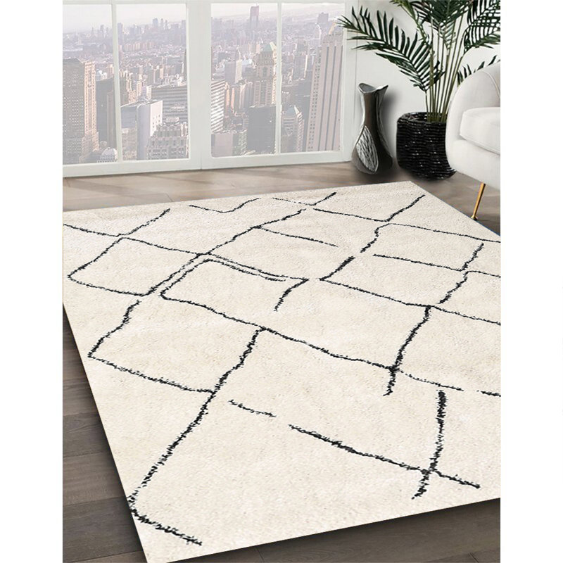 Tapis oriental tissé à la machine Amancia, Rond 8 pi