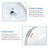19"X16" Oval Shape Undermount Bathroom Sink Modern Pure White Porcelain Ceramic Lavatory Vanity Sink Basin With Overflow