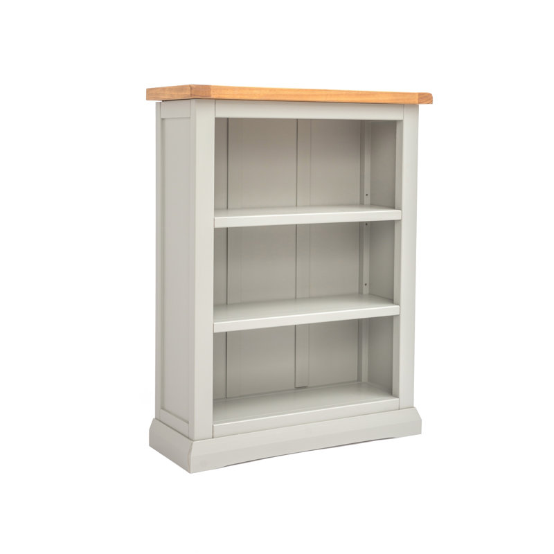 Ireland 90cm H x 70cm W Standard Bookcase, Light Grey, (3 Shelves) 90cm. H x 70cm. W x 25cm. D