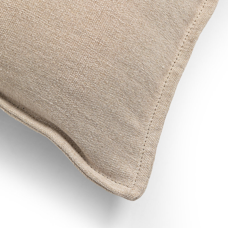 Broadway Linen Square Pillow Cover & Insert, Broadway Dune