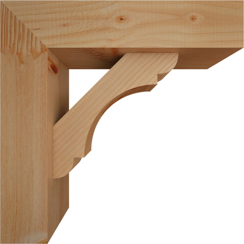 Support de bloc olympique l 5 1/2 po x P 18 po x H 18 po avec entretoise décalée, sapin Douglas, 18 po x 18 po