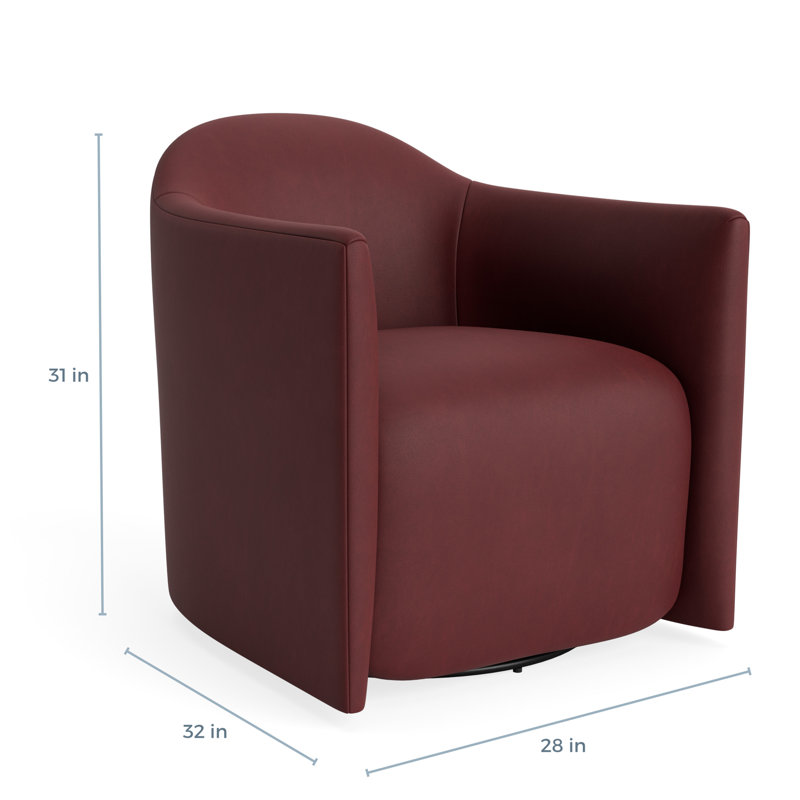 MTO - Méridienne pivotante About Face, Cuir Oxblood