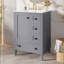 Meuble-lavabo de salle de bain avec lavabo, tiroirs à fermeture en douceur et porte à fermeture en douceur-1416962284