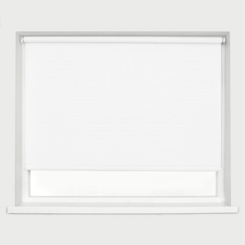 Indoor blackout Trimmable roller blind, 165cm L x 90cm W, White