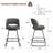 26''H Swivel Barstools With Metal Legs-754533495-754533492