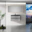 Meuble-lavabo mural flottant avec lavabo, meuble-lavabo mural moderne-494538027