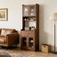 Armoire de garde-manger autoportante Walnut Farmhouse-1383249155
