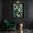 Abstract Figurative 3 Green Canvas Wall Art