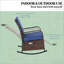 Chaise berçante souple, fauteuil inclinable en rotin d'extérieur-830418640