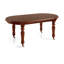 Victorian Mahogany Oval Wood Top Dining Table with Wood Base