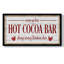 «Hot Cocoa Bar», cadre photo unique, art textuel sur toile-1929703498