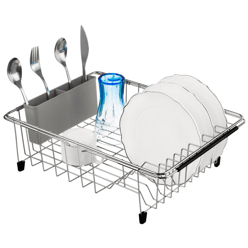 Shivendra Adjustable Stainless Steel Dish Rack