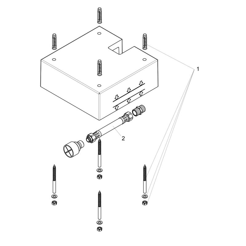 Raindance 260 Square Showerhead Rough-In Valve