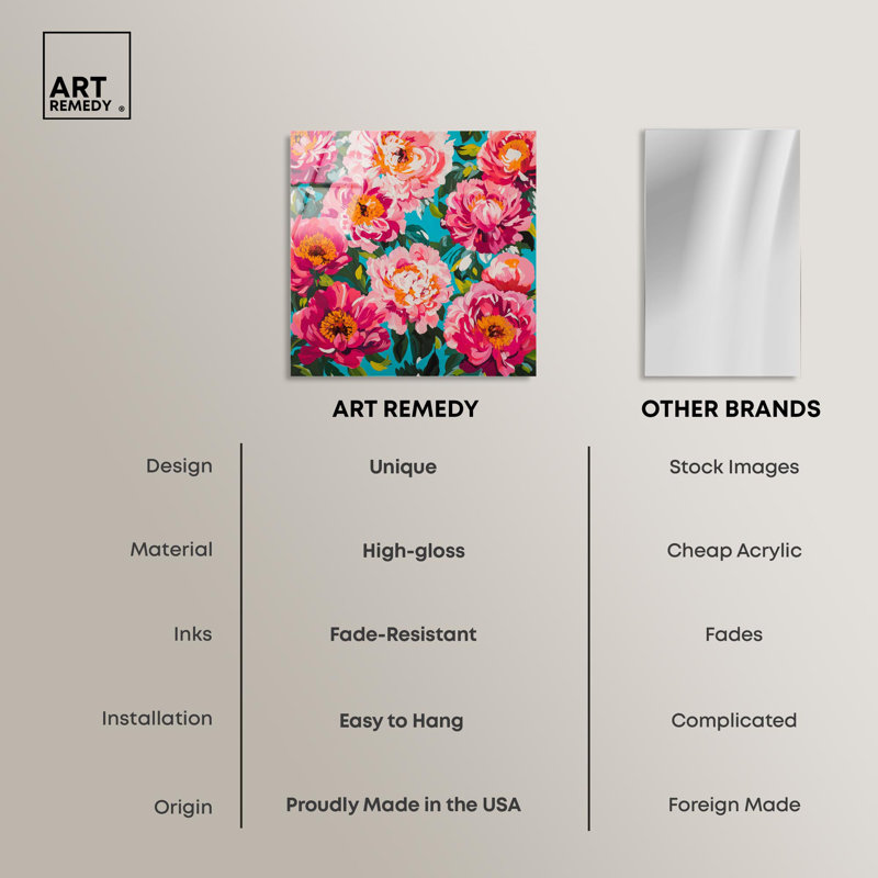 Art mural Maximalist Bloom, H 12 po x l 12 po