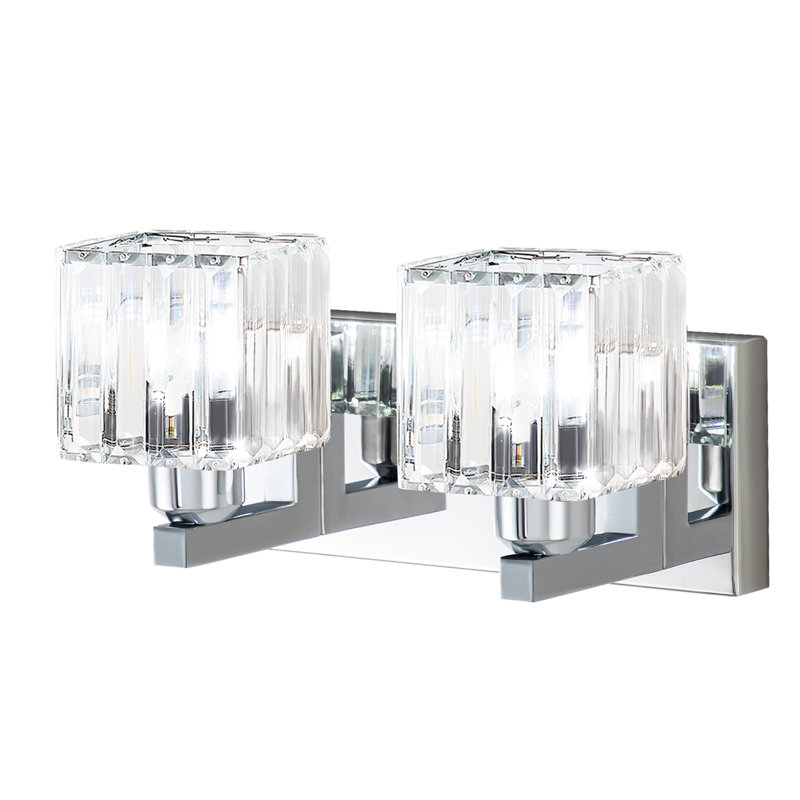 Éclairage pour meuble-lavabo à intensité variable Paislyn, Chrome, 2