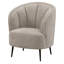 Glynes Upholstered Channel Back Curved Chair Beige-2016578988