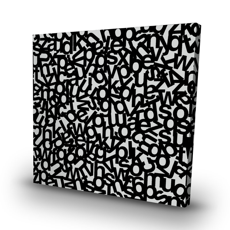 Alphabet - 32"x32" art on canvas