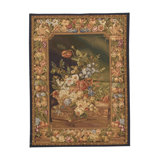Hand-Knotted High-Quality Green and Brown Runner