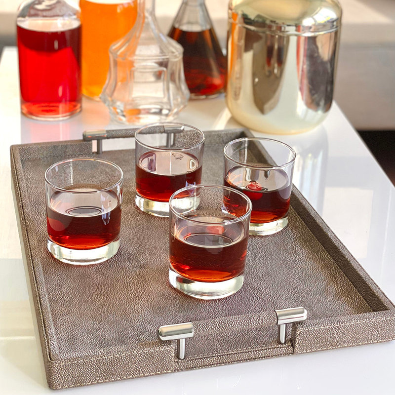 Stingray Vinyl Decorative Tray, Gray