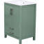 Meuble-lavabo moderne de 24 po avec armoire à dilatation et contraction thermiques en céramique