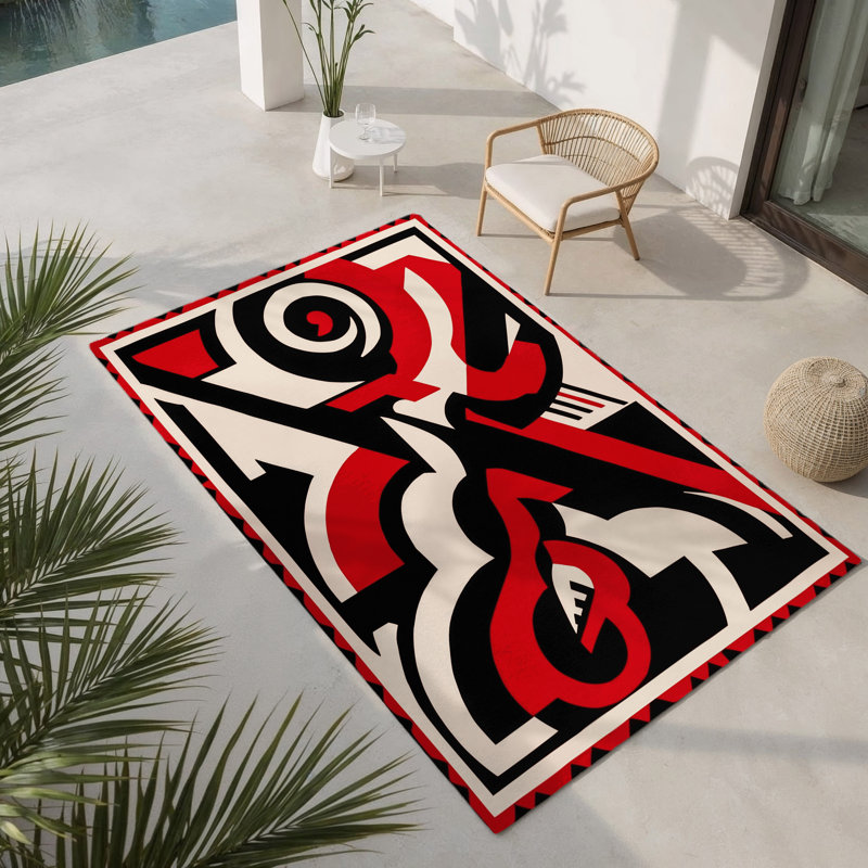 Tapis intérieur et extérieur Daring Dagger, Rectangulaire 8 pi x 10 pi