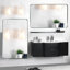 Miroir de salle de bain élégant et résistant à la rouille avec une réflexion HD et un design élégant, parfait pour les intérieurs modernes.