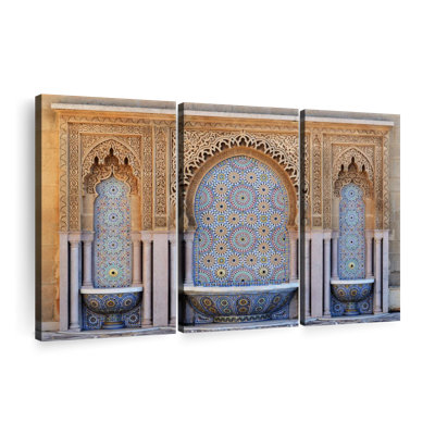 Architecture " Moroccan Mausoleum Fountain " 3 - Pieces