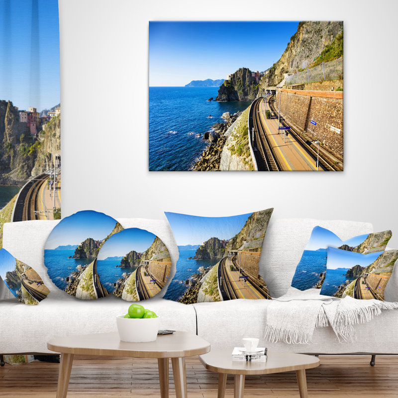 Landscape Reversible Throw Pillow