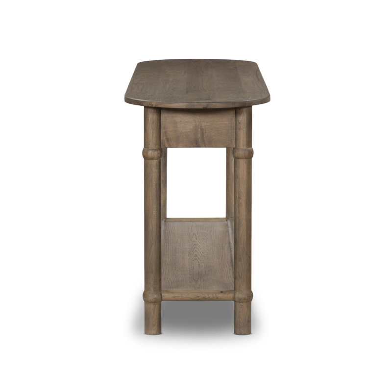 Charnes Console Table, Warm Natural Oak