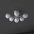 Sydni 6 - Light 24'' Cluster Globe Flush Mount-1868299653