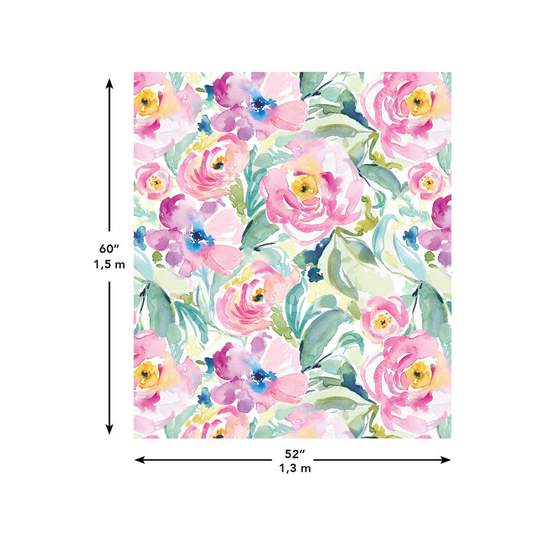 Tapisserie florale en polyester