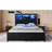 King Bed Frame with High Storage Headboard,  Bed Frame with  LED light and Charging Station , 4 Storage Drawers , No Box Spring Needed/Noise Free/All-Metal Support, Black-165953824