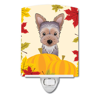 Shih Tzu Thanksgiving Ceramic Night Light