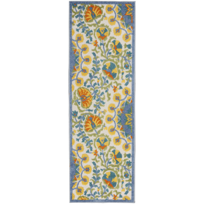 Tapis transitionnel multicolore Newton, Tapis de couloir 2 pi 3 po x 8 pi